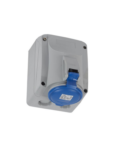 Prise saillie fixe P17 IP44 32A de 200V à 250V 2P+T LEGRAND 555254