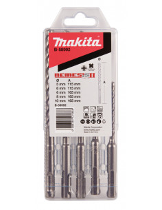 Coffret 5 Forets SDS-Plus 4 taillants TCT NEMESIS II MAKITA B-58992 2