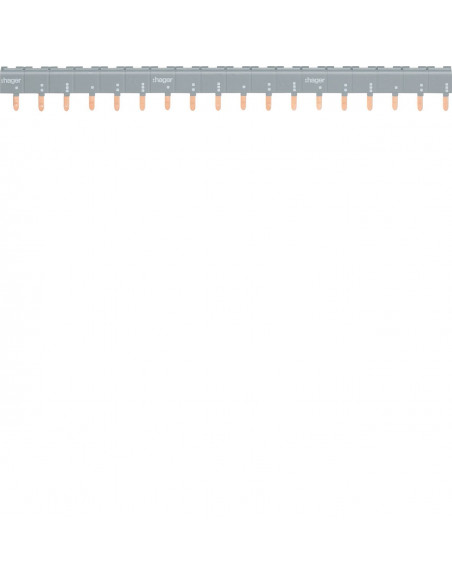 Barre de pontage 3P+N 63A languette 24 modules HAGER KBN863C