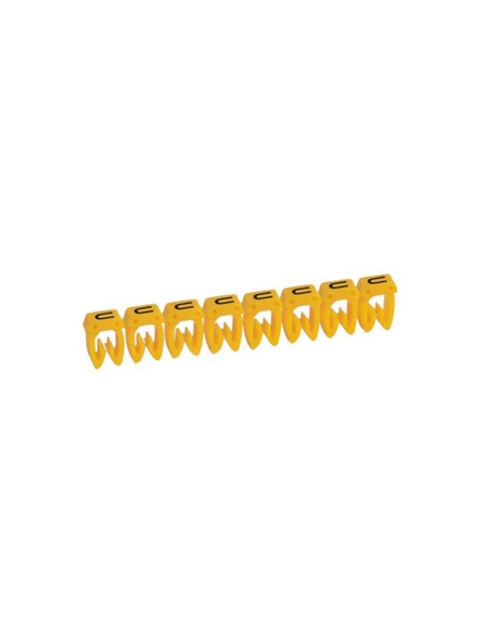 300 Repères CAB 3 pour filerie 1,5mm² à 2,5mm² avec lettre majuscule U LEGRAND 038350
