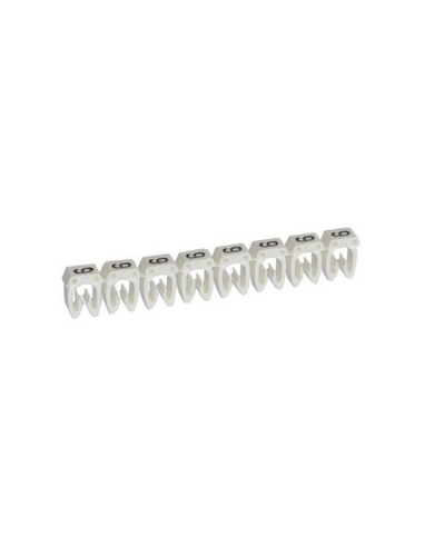 300 Repères CAB 3 pour filerie 1,5mm² à 2,5mm² avec chiffre 9 blanc LEGRAND 038229