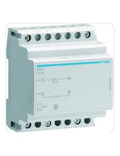 Transformateur sécurité 20VA 24V HAGER ST310