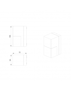 Aleum Glow AD anthracite Détecteur de mouvement avec zone de detection de 180° LUXOMAT 93134 2