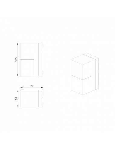 Aleum Glow AD anthracite Détecteur de mouvement avec zone de detection de 180° LUXOMAT 93134