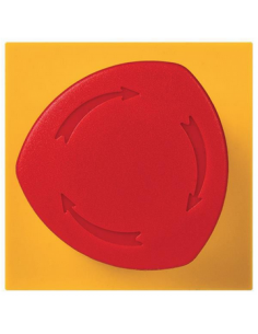 Poussoir coup de poing arrêt d'urgence Mosaic 2 modules NO+NF 3A déverrouillable par 1/4 de tour rouge et jaune LEGRAND 076602 2