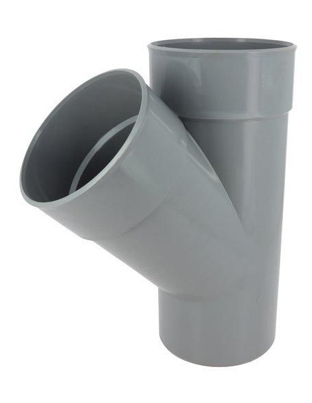 Culotte PVC Male-Femelle 45° D.140mm NICOLL BY14