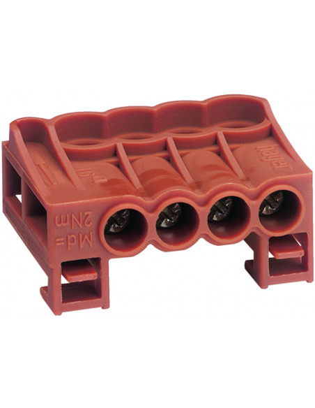 Bornier arrivée phase a cage 4x2,5mm²-16mm² HAGER KN04P
