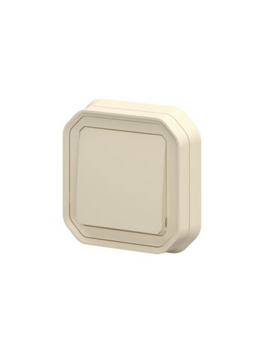 Interrupteur ou va-et-vient Plexo complet encastré avec griffes sable LEGRAND 070073