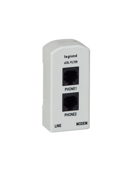 Répartiteur modulaire téléphonique ADSL 3 sorties 2 modules LEGRAND 413112