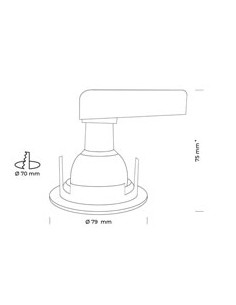 SPOT ENCASTRE MERCURE SLIM IP65 6w SLI 4K BLANC AEROSPOT 151751 2