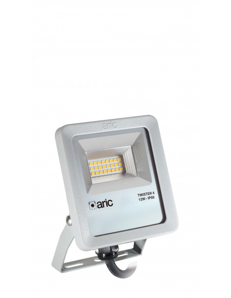 PROJECTEUR TWISTER 4 gris 12W 3000K IP66 IK08 1620lm 90° 50000h ARIC 51660
