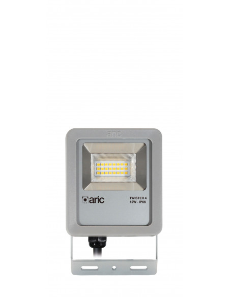 PROJECTEUR TWISTER 4 gris 12W 3000K IP66 IK08 1620lm 90° 50000h ARIC 51660