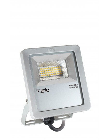PROJECTEUR TWISTER 4 gris 23W 3000K IP66 IK08 3450lm 90° 50000h ARIC 51661