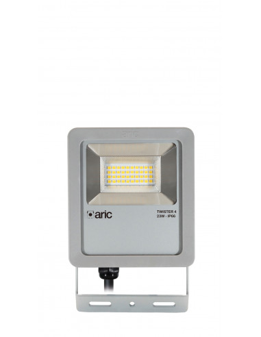 PROJECTEUR TWISTER 4 gris 23W 3000K IP66 IK08 3450lm 90° 50000h ARIC 51661