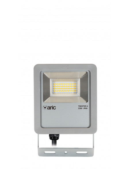 PROJECTEUR TWISTER 4 gris 23W 3000K IP66 IK08 3450lm 90° 50000h ARIC 51661