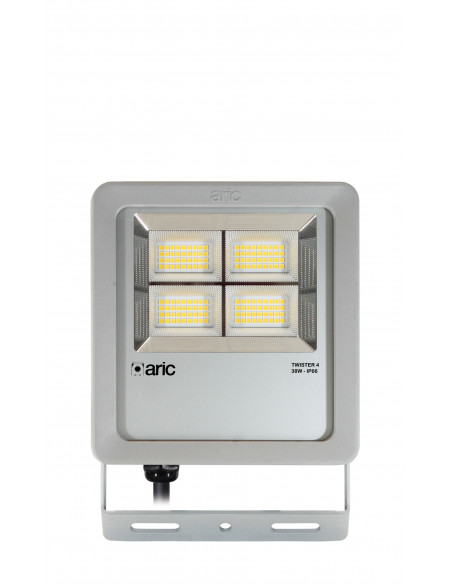 PROJECTEUR TWISTER 4 gris 38W 3000K IP66 IK08 5700lm 90° 50000h ARIC 51662