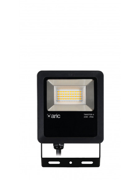 PROJECTEUR TWISTER 4 noir 23W 3000K IP66 IK08 3450lm 90° 50000h ARIC 51667