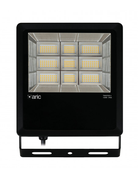 PROJECTEUR TWISTER 4 noir 120W 4000K IP66 IK08 19200lm 90° 50000h ARIC 51683