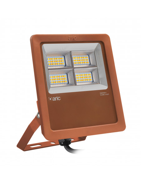 PROJECTEUR TWISTER 4 corten 3CCT 16-23W IP66 IK08 2200K/3000K/4000K 23W 3340lm 90° 50000h ARIC 51684