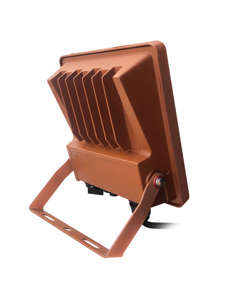 PROJECTEUR TWISTER 4 corten 3CCT 16-23W IP66 IK08 2200K/3000K/4000K 23W 3340lm 90° 50000h ARIC 51684