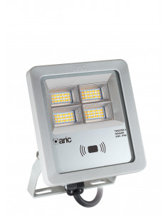 PROJECTEUR TWISTER 4 SENSOR gris 23W 3CCT IP66 IK08 2200K/3000K/4000K 3340lm 90° 50000h ARIC 51690