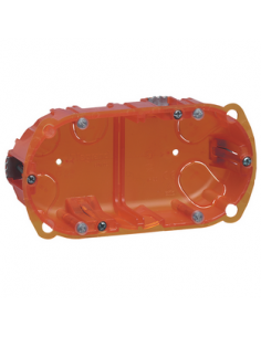 Boîte multimatériaux Batibox 2 postes 4 à 5 modules montage vertical ou horizontal profondeur 40mm LEGRAND 080102 2