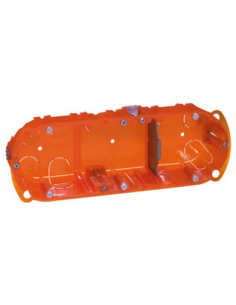 Boîte multi-matériaux Batibox 3 postes 6 à 8 modules montage vertical ou horizontal profondeur 40mm LEGRAND 080103 2