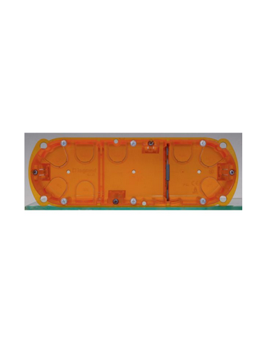 Boîte Batibox multi-matériaux 3 postes ou 6 à 8 modules utilisation verticale ou horizontale profondeur 50mm LEGRAND 080123