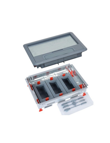 Kit boîte de sol complet supports horizontaux 12 modules tous types de sol LEGRAND 088009