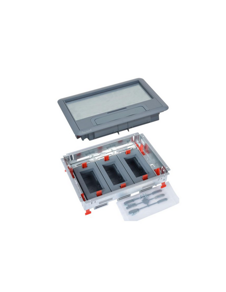 Kit boîte de sol complet supports horizontaux 12 modules tous types de sol LEGRAND 088009