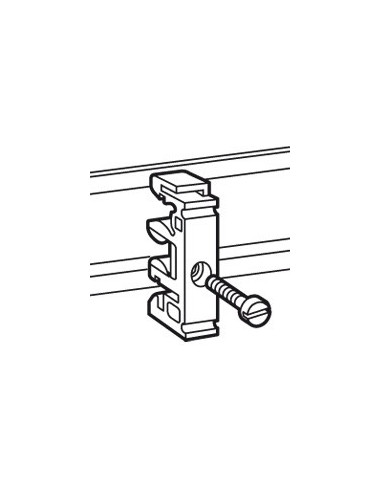 ADAPTATEUR BI RAIL P/VIS 4MM LEGRAND 036478