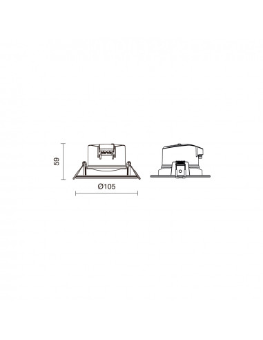 Encastré KRAO PIR NOVOLUX LIGHTING 1036E-L4108BAZ-01
