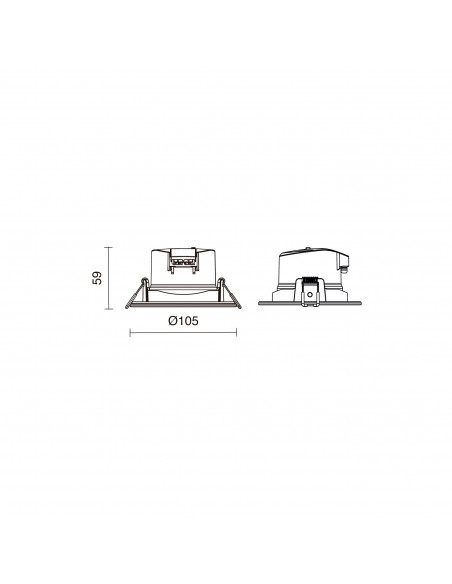 Encastré KRAO PIR NOVOLUX LIGHTING 1036E-L4108BAZ-01