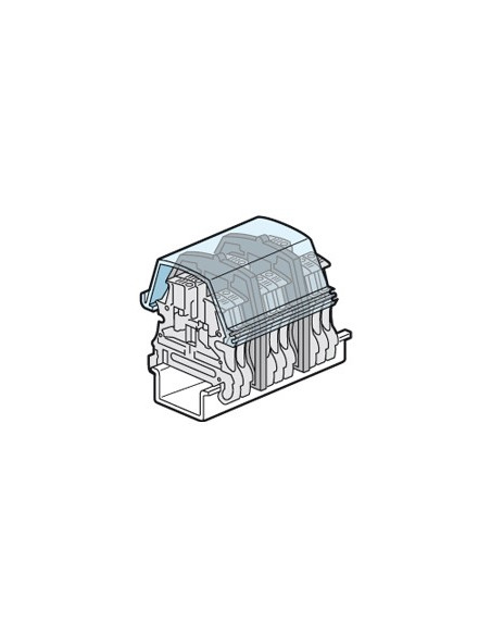 Ecran de protection à couper pour bloc de jonction à vis viking 3 avec 1 entrée 1 sortie pas 12mm et 15mm LEGRAND 037569