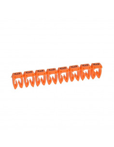 300 Repères CAB 3 pour filerie 1,5mm² à 2,5mm² avec chiffre 3 orange LEGRAND 038223