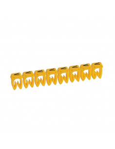 300 Repères CAB 3 pour filerie 0,5mm² à 1,5mm² et blocs de jonction avec lettre majuscule V LEGRAND 038321