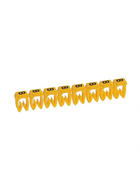300 Repères CAB 3 pour filerie 1,5mm² à 2,5mm² avec lettre majuscule B LEGRAND 038331