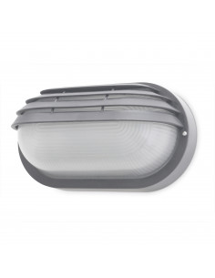 Applique FAR Oval Small IP44 E27 12W Gris NOVOLUX LIGHTING 107G-G05X1A-03