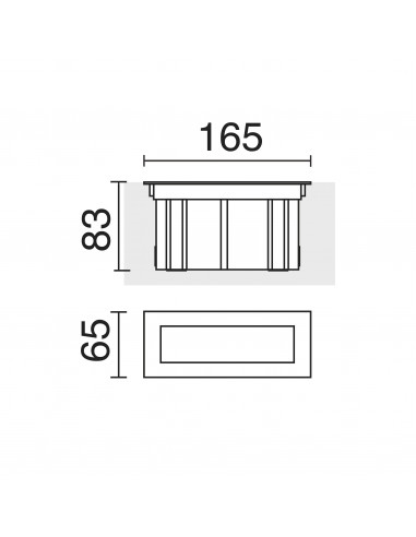 Encastré mural RUA IP67 LED SMD 4.50W 520lm 165lm CRI90 3000K 110º Acier inoxydable NOVOLUX LIGHTING 1088A-L3104F90-30