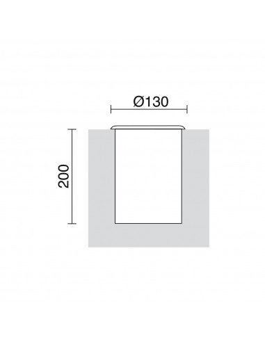 Encastré au sol FOCUS IP66 GU10 LED Bulb 5W 345lm CRI80 3000K 36º Noir NOVOLUX LIGHTING 113A-L2105A-02