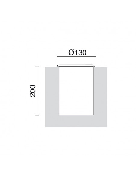 Encastré au sol FOCUS IP66 GU10 LED Bulb 5W 345lm CRI80 3000K 36º Noir NOVOLUX LIGHTING 113A-L2105A-02