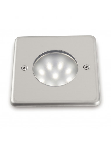 Encastrement mural sol NAT-LED Square IP68 LED SMD 1.50W 180lm CRI80 3500K Acier inoxydable NOVOLUX 213A-L0102F-30