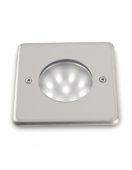 Encastrement mural sol NAT-LED Square IP68 LED SMD 1.50W 180lm CRI80 3500K Acier inoxydable NOVOLUX 213A-L0102F-30