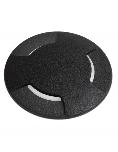 Sol encastré 3 d'émission BELGRADO-12 IP67 GX53 LED T2 3W 415lm CRI80 3000K 4000K 6500K Noir NOVOLUX 373C-G31X1A-02