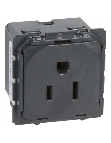 Prise de courant standard américain Céliane 15A 2P+T LEGRAND 067157