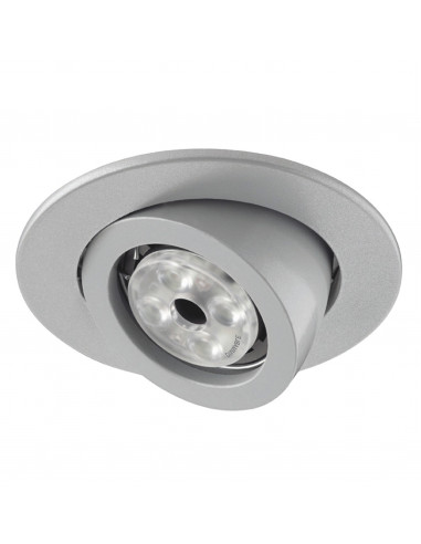 Plafonnier encastré tilt MINI LUNA Adjustable Round GU10 50W Gris NOVOLUX LIGHTING 741A-G42X1B-03