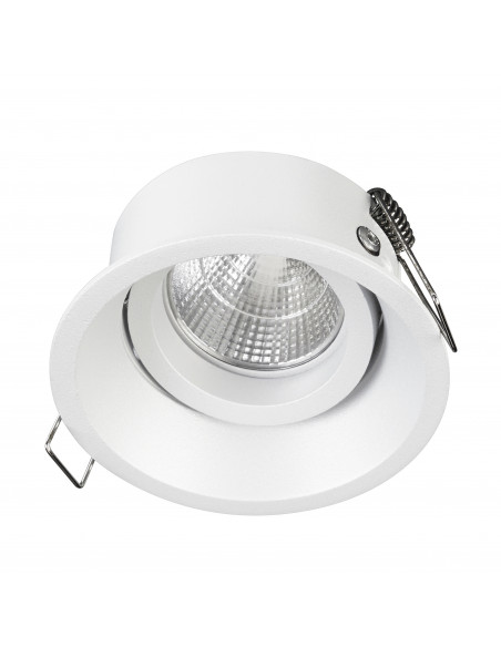 Plafonnier encastré tilt LEDA Adjustable Round GU10 50W Blanc NOVOLUX LIGHTING 752A-G42X1B-01