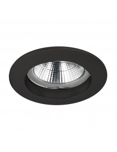 Plafonnier encastré NIX Fixed Round GU10 50W Noir NOVOLUX LIGHTING 780A-G42X1B-02