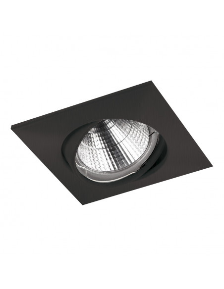 Plafonnier encastré tilt NIX Adjustable Square GU10 50W Noir NOVOLUX LIGHTING 780F-G42X1B-02