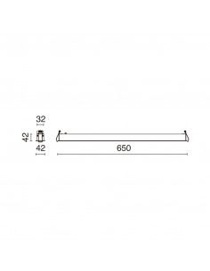 Plafonnier encastré SIGMA LED SMD 25W 3396lm 2856lm CRI90 4000K 48º Blanc Noir NOVOLUX LIGHTING 809E-L4025B40-01-02 2